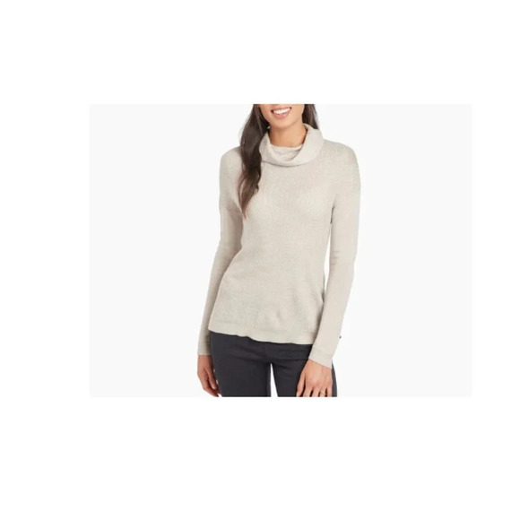 KUHL Lilah Long Sleeve Funnel Neck Wool Blend Knit  Sweater - Picture 1 of 12